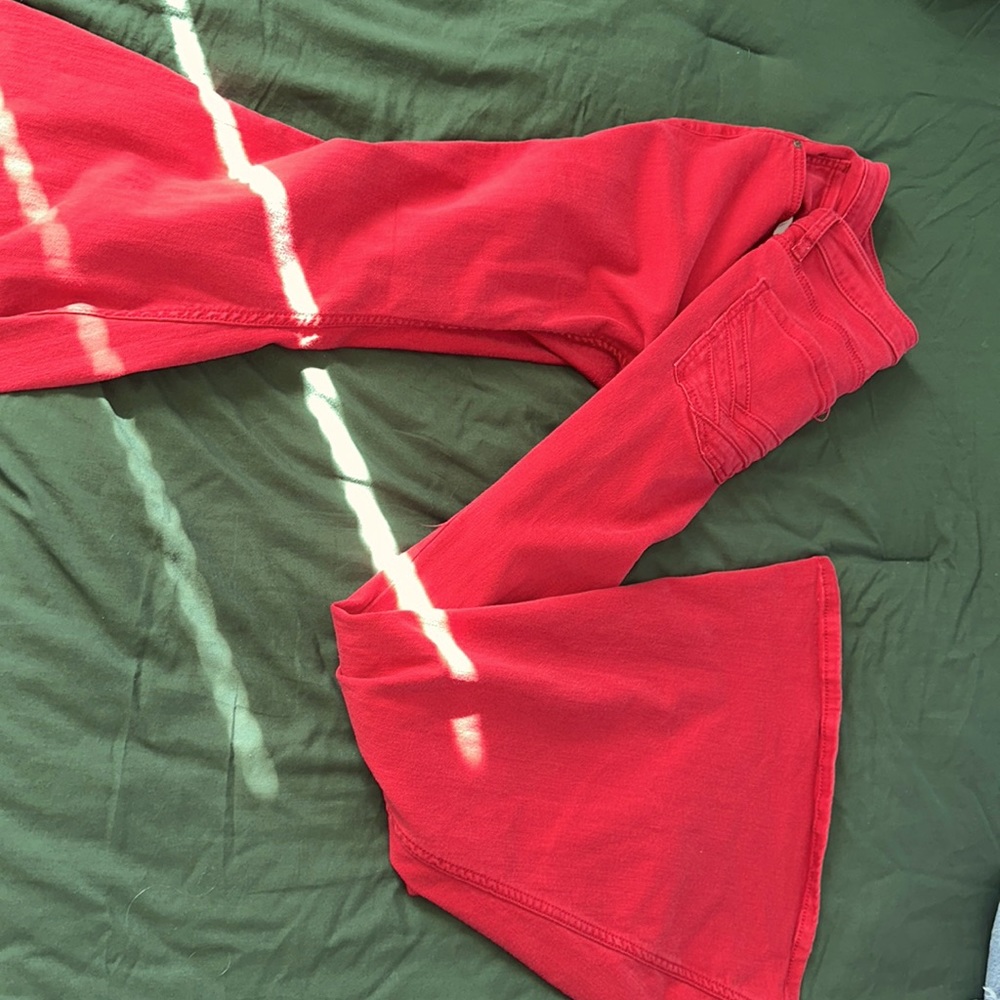 Red bell bottoms